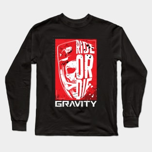 Ride or Die. Downhill mountain biking. Gravity MTB Long Sleeve T-Shirt